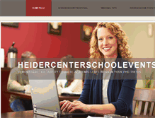 Tablet Screenshot of heidercenterschoolevents.org